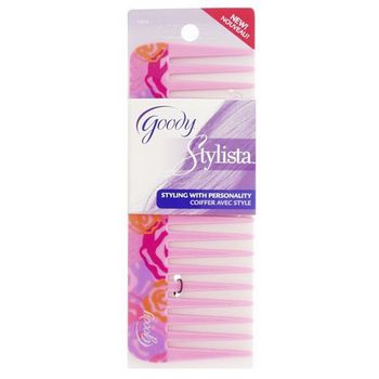 Goody - Stylista - Rake Comb - Pink Floral (1)