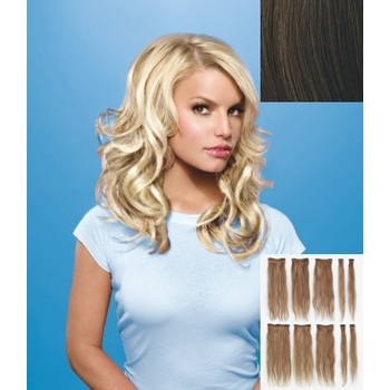 HairDo - 10 Piece Human Hair Extensions (Color: R10 Chestnut)