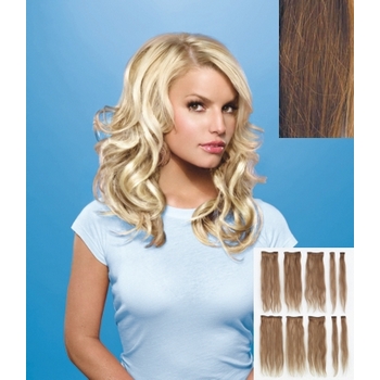 HairDo - 10 Piece Human Hair Extensions (Color: R6HH Medium Auburn)