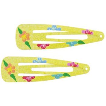Smoothies - Teardrop Painted Flowers Sleep Clip - Yellow