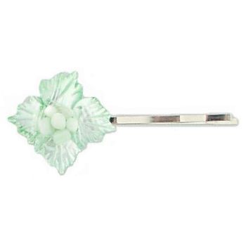 BIJOUX LUCK - Shell Flower Bobby Pin (1) - Sea Foam Green