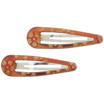 Smoothies - Flower Teardrop Sleeper Clip - Brown