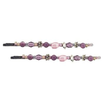 Evita Peroni - Dalila Bobby Pins - Perfect Plum (Set of 2)
