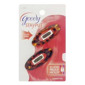 Goody - StayPut - Oval Jean Wire Barrette - Tokyo (Set of 2)