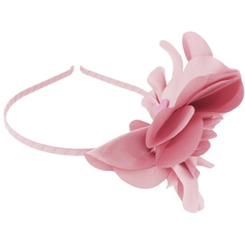 Smoothies - Large Laser Cut Flower Thin Headband - French Pink (1)