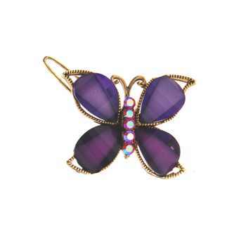 Medusa's Heirlooms - Enamel Glass Butterfly Clip - Lavender (1)