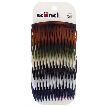 Scunci - Matte Side Combs - Assorted Colors - 12 pk.