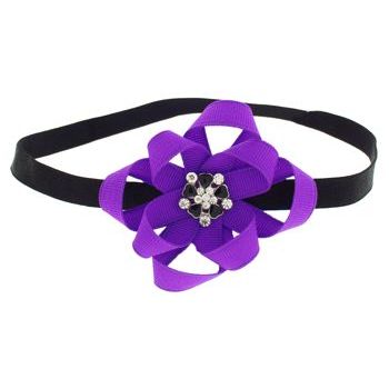 SBNY Accessories - Couture - Larkspur - Sequined Bow Double Headband - Champagne and Black