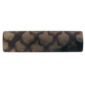 Scunci - Marble Inspired Acrylic Barrette - Golden Brown