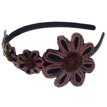 SBNY Accessories - Blooming Daises Sequin Headband
