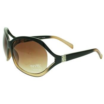 NYS Sunglasses - Elite UV Collection - Marc Jacobs Inspired Oversized Sunglasses - Chocolate Honey