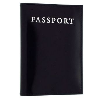 Alicia Klein - Passport Cover - Patent Black