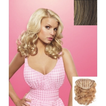 HairDo -  18inch Wavy Vibralite Synthetic Extensions (Color: R8/25 Golden Walnut)