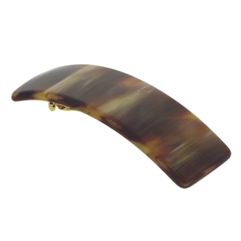 France Luxe - Large Luxury Barrette - Caramel Horn