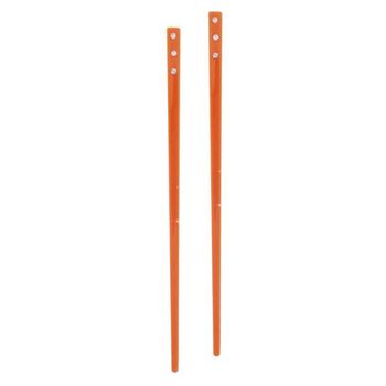 HB HairJewels - Lucy Collection - Crystal Encrusted Hairsticks - Orange (Set of 2)