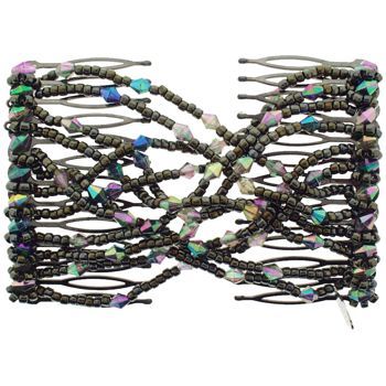 Evita Peroni - Eden Comb - Black Moon - Connected Beaded Combs