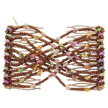 Evita Peroni - Eden Comb - Bronze Moon - Connected Beaded Combs