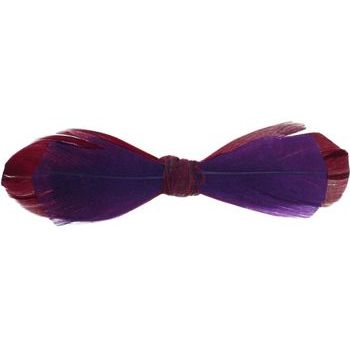 Balu - Feather Barrette - Burgundy/Purple (1)