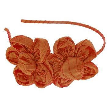 Balu - Skinny Headband with Fabric Flower Duo