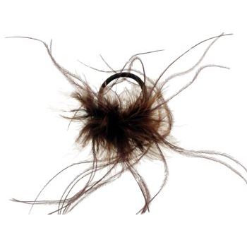 HB HairJewels - Lucy Collection - Feather Ponytailer -  Brown (1)