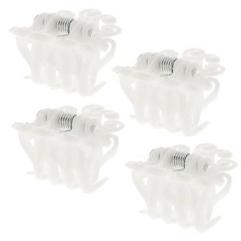 HB HairJewels - Lucy Collection - Petite Curliecue Lyric Clips -  White (Set of 4)