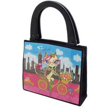 Karen Marie - Boutique Bags - Kitty Day Acrylic Pop-Art Tote