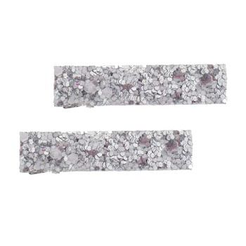 HB HairJewels - Lucy Collection - Mini Glitter Clip - Silver (Set of 2)