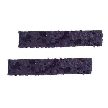 HB HairJewels - Lucy Collection - Mini Glitter Clip - Jet Black (Set of 2)