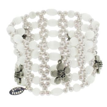 Evita Peroni - Laguna Bracelet - Pearl White (1)