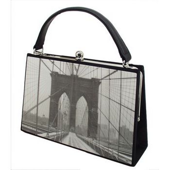 Karen Marie - Boutique Bags - Brooklyn Bridge Medium Acrylic Pop-Art Tote