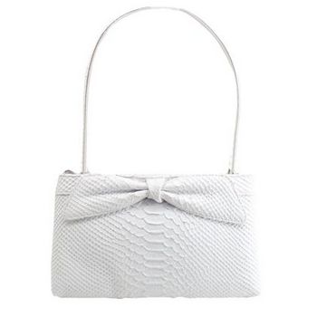 LuLu Guinness - Petra White Snake Skin (1)