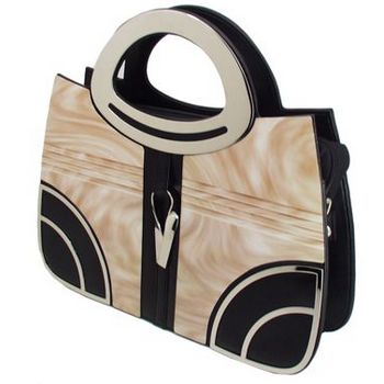 Karen Marie - Boutique Bags - Marble Beige Acrylic Bag (1)