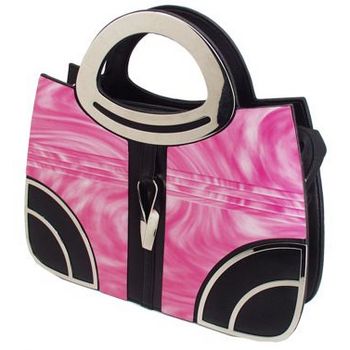 Karen Marie - Boutique Bags - Marble Fuschia Acrylic Bag (1)