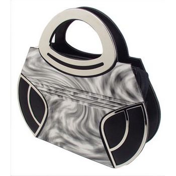 Karen Marie - Boutique Bags - Marble Black Acrylic Bag (1)