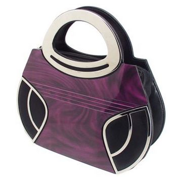 Karen Marie - Boutique Bags - Marble Purple Acrylic Bag (1)