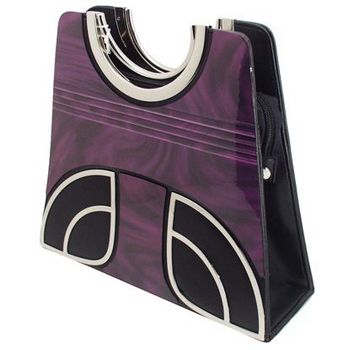 Karen Marie - Boutique Bags - Marble Purple Acrylic Bag (1)