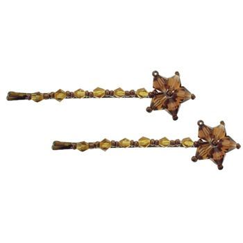Evita Peroni - Adeline Bobby Pin - Topaz (Set of Two)