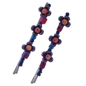 Evita Peroni - Asmine Bobby Pins - Unique (Set of 2 Bobby Pins) Limited Availabitiliy