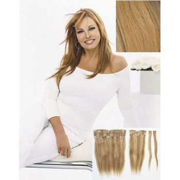 HAIRUWEAR - Raquel Welch - 2 Piece Human Hair Extensions - Golden Blonde R8HH (1)