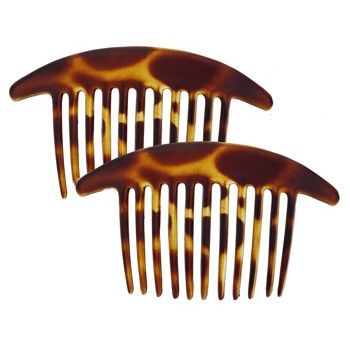 France Luxe - Classic Interlocking Combs - Tort - Set of 2 *All Sales Final*