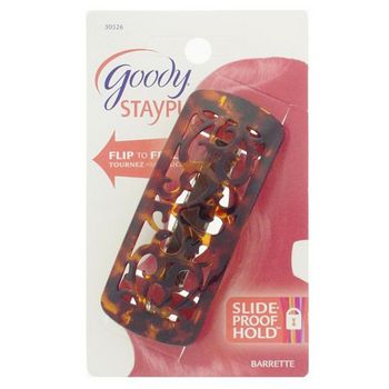 Goody - StayPut Carved Cutout Barrette - Tort (1)