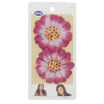 Goody - HairHints - Jeweled Flower Salon Clips - Fiesta (Set of 2)
