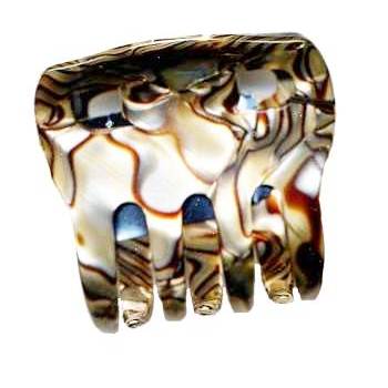 France Luxe - 4 Tooth Jaw Clip - Onyx