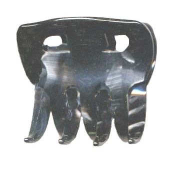 France Luxe - 4 Tooth Jaw Clip - Black Nacro