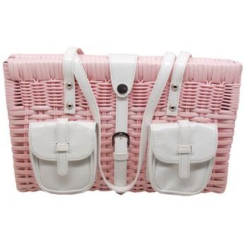 Lulu Guinness - Kirstie Pink Bamboo Handbag (1)