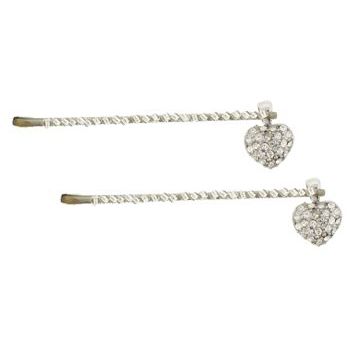 Evita Peroni - Airy Bobby Pin - Silver (Set of 2)