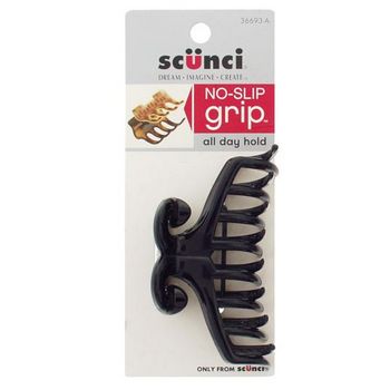 Scunci - No Slip Grip - Medium Ram Claw Clip - Black (1)