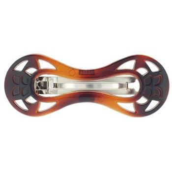 Scunci - No Slip Grip - Fine Hair - Filigree Racetrak Barrette - Tortoise