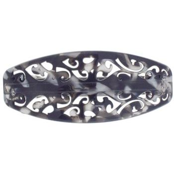 Scunci - No Slip Grip - Thick Hair Filigree Barrette - Nacro Black