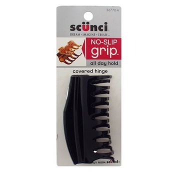 Scunci - No Slip Grip - Medium Modern Claw Clip - Black (1)